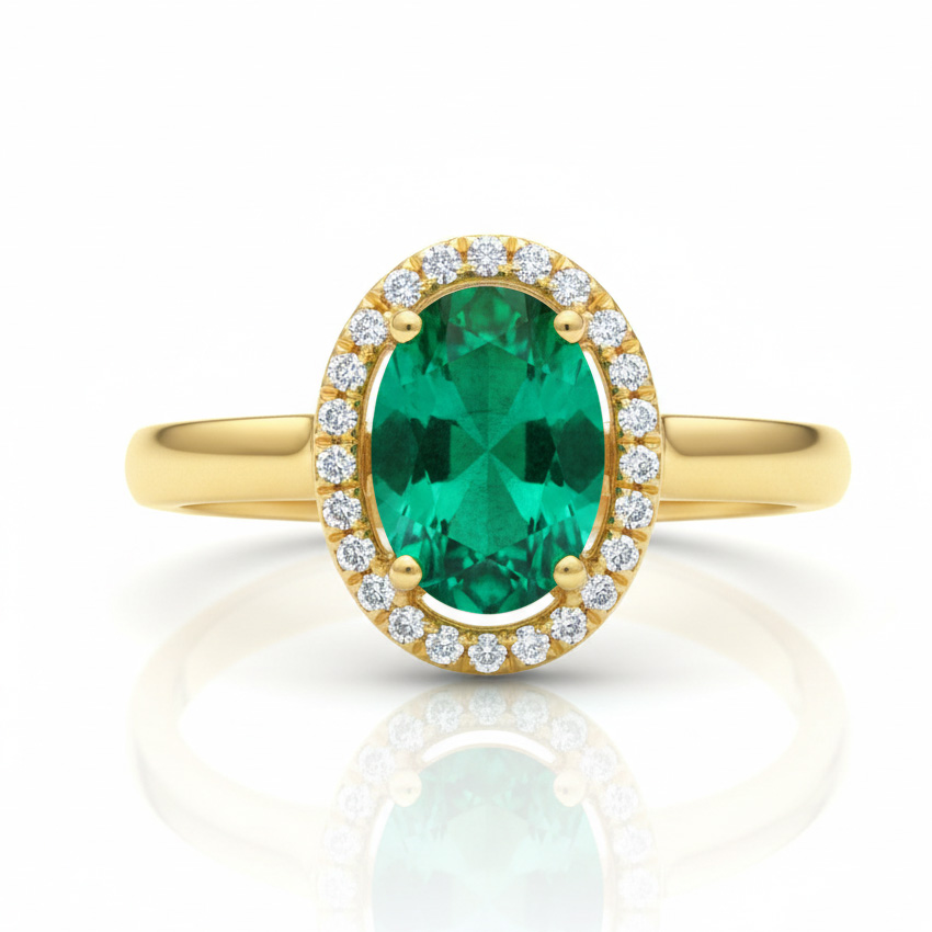 __ext__/PENDIENTES ORO 18KL PIEDRA VERDE + CIRCONITAS