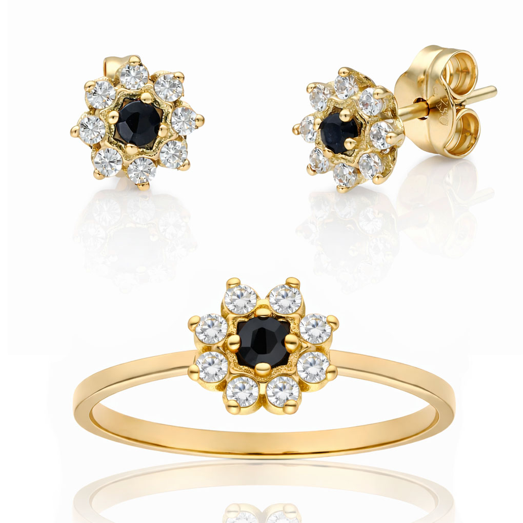 __ext__/PENDIENTES ORO 18KL ZAFIROS FINOS + CIRCONITAS