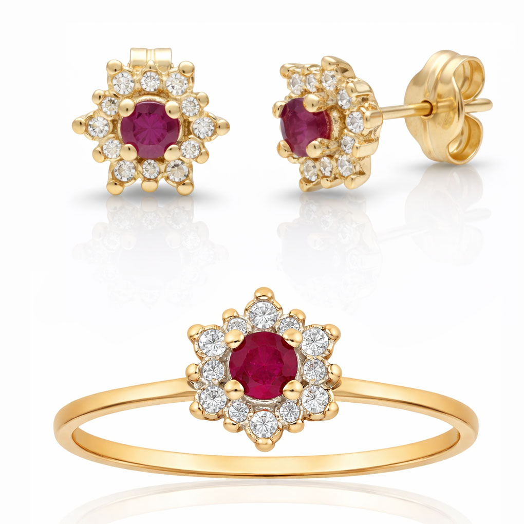__ext__/PENDIENTES ORO 18KL RUBIES FINOS + CIRCONITAS