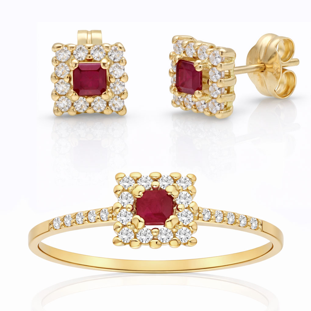 __ext__/PENDIENTES ORO 18KL RUBIES FINOS + CIRCONITAS