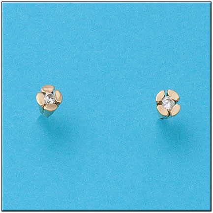 PENDIENTES EN ORO DE 18KL CIRCONITAS