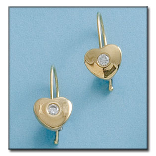 PENDIENTES EN ORO DE 18KL CIRCONITAS 