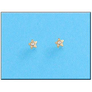 PENDIENTES EN ORO DE 18KL ESTRELLAS