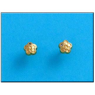 PENDIENTES EN ORO DE 18KL FLOR