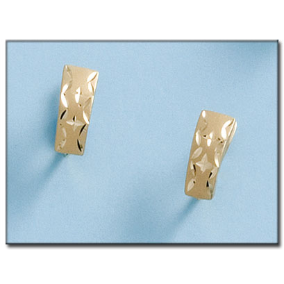 PENDIENTES EN ORO DE 18KL TALLADOS - RETIRADO CATALOGO