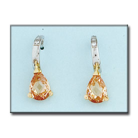 PENDIENTES ORO 18KL BICOLOR CHAMPAN