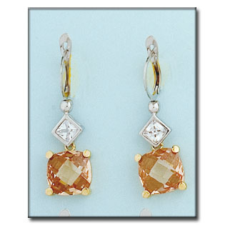 PENDIENTES ORO 18KL BICOLOR CHAMPAN