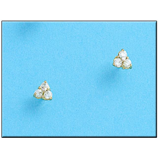 PENDIENTES ORO 18KL TREBOL
