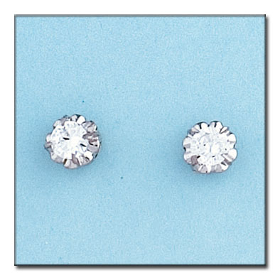 PENDIENTES ORO BLANCO 18KL