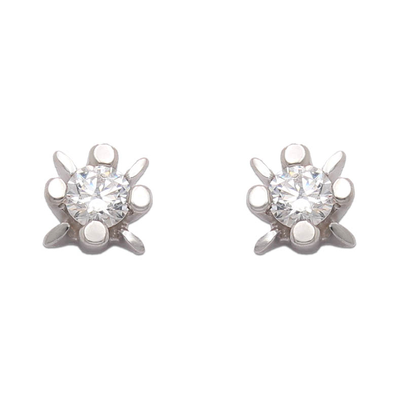 PENDIENTES ORO BLANCO 18KL DIAMANTES