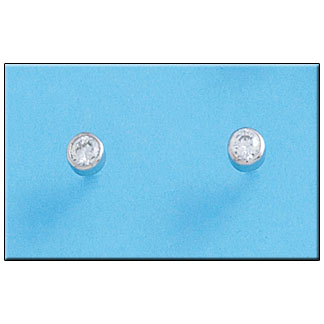PENDIENTES REDONDO CIRCONITAS PLATA 925MM