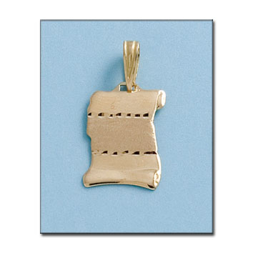 PLACA PERGAMINO ORO 18KL DE 13X18MM