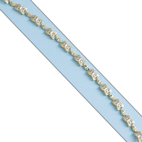 PULSERA BICOLOR ORO 18KL