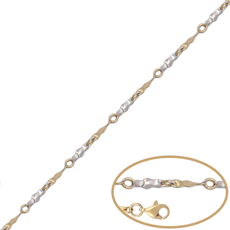 PULSERA BICOLOR ORO 18KL