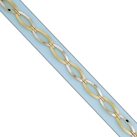PULSERA BICOLOR ORO 18KL