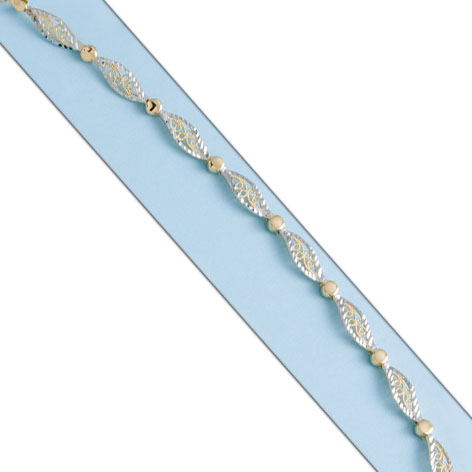 PULSERA BICOLOR ORO 18KL