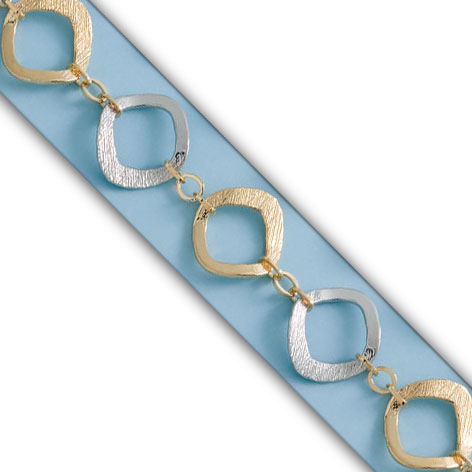 PULSERA BICOLOR ORO 18KL