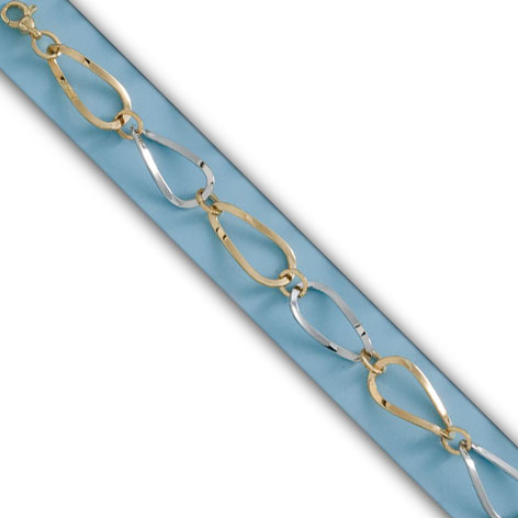 PULSERA BICOLOR ORO 18KL