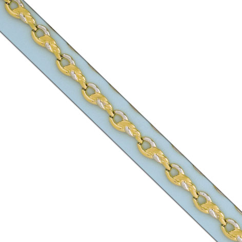 PULSERA BICOLOR ORO 18KL