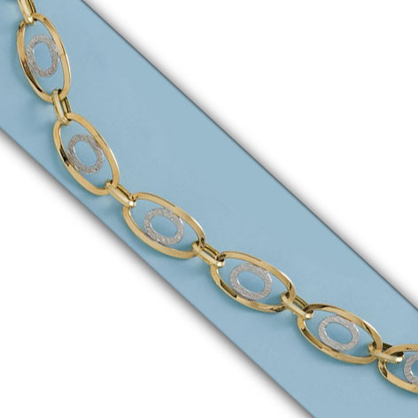 PULSERA BICOLOR ORO 18KL