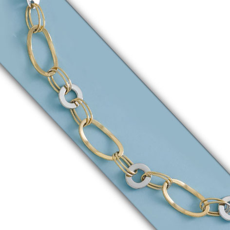 PULSERA BICOLOR ORO 18KL