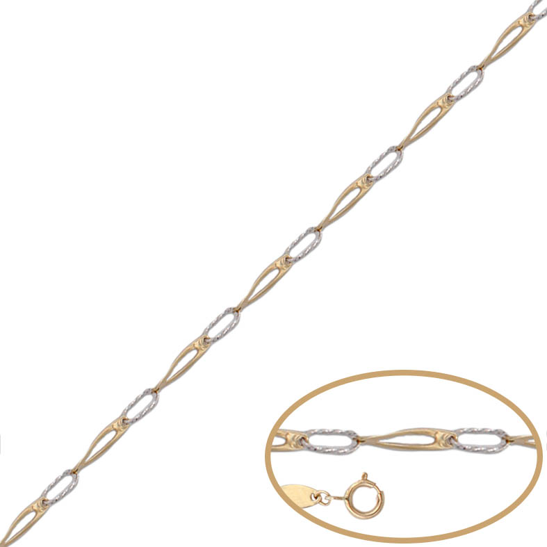 PULSERA BICOLOR ORO 18KL