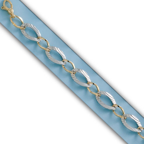 PULSERA BICOLOR ORO 18KL