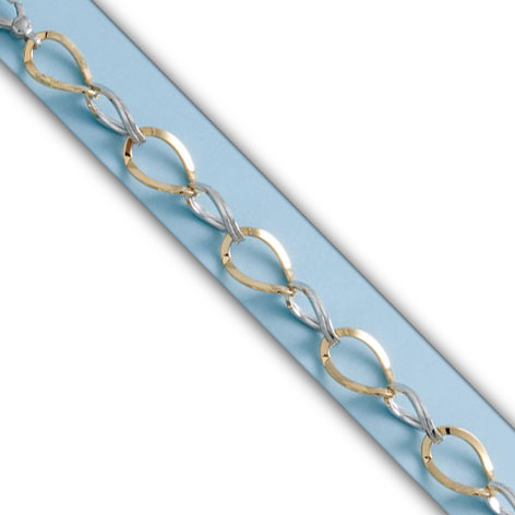 PULSERA BICOLOR ORO 18KL