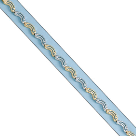 PULSERA BICOLOR ORO 18KL
