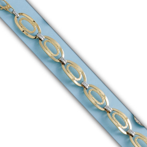 PULSERA BICOLOR ORO 18KL