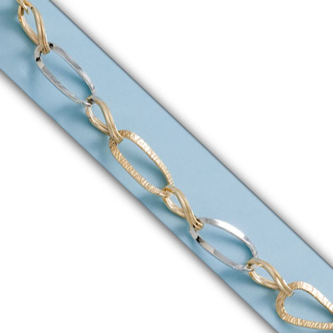 PULSERA BICOLOR ORO 18KL