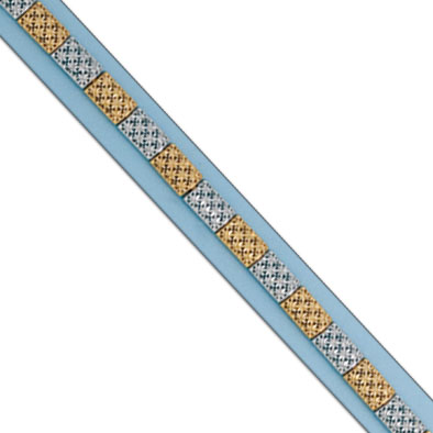 PULSERA BICOLOR ORO 18KL
