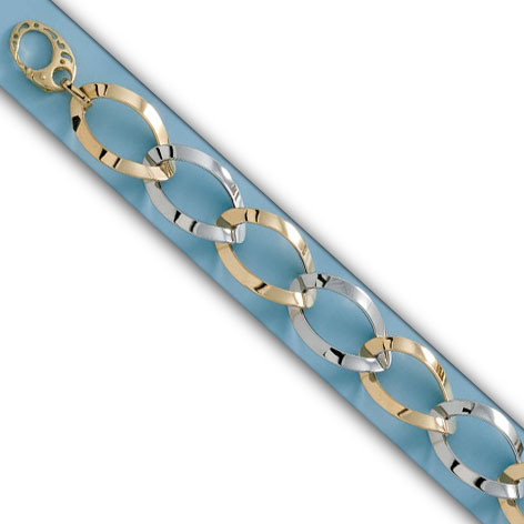 PULSERA BICOLOR ORO 18KL