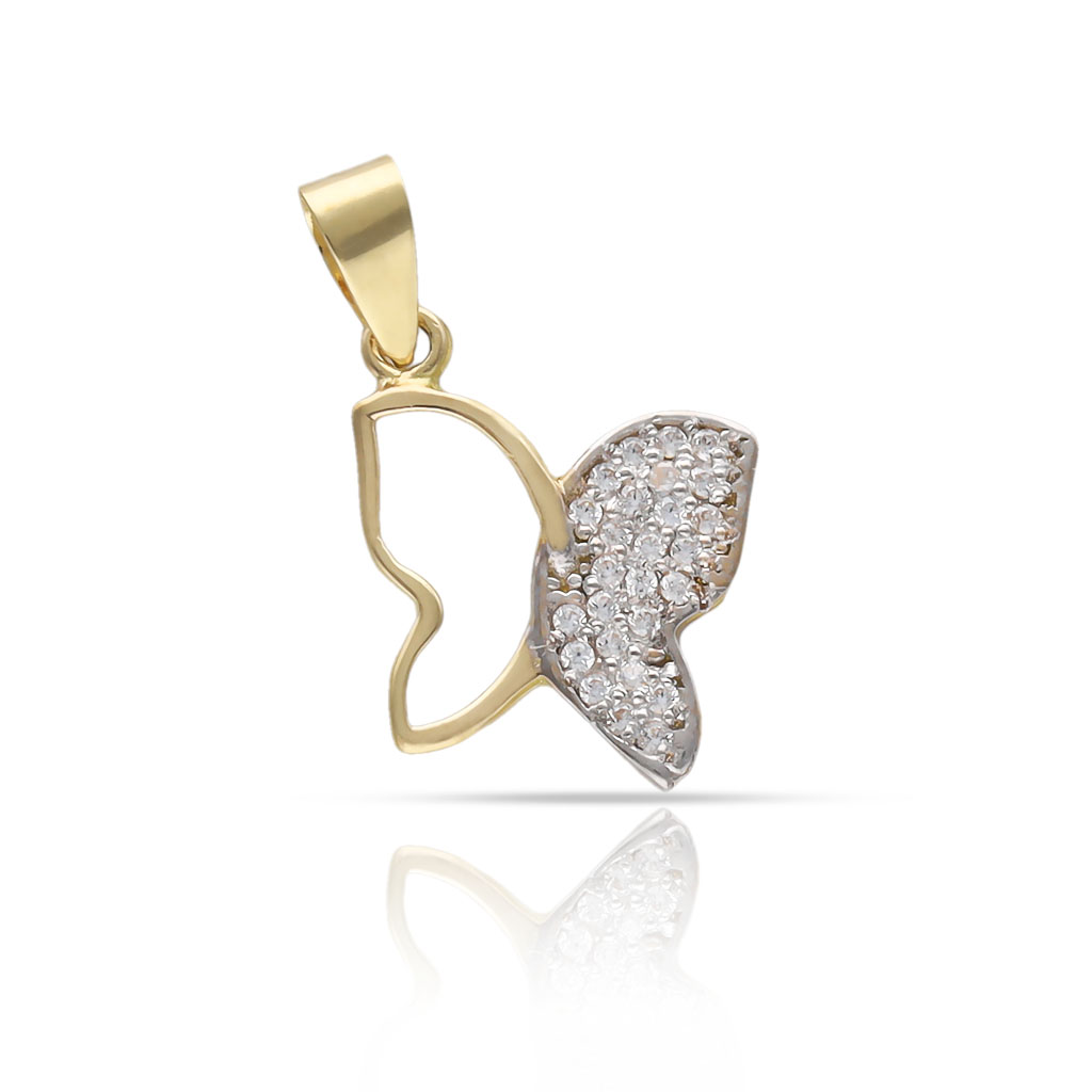 COLGANTE ORO 18KL MARIPOSA