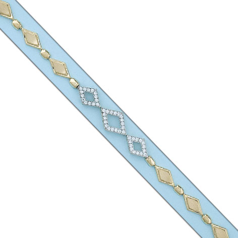 PULSERA BICOLOR ORO 18KL CIRCONITAS