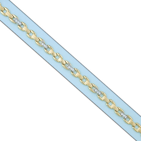 PULSERA BICOLOR ORO 18KL CIRCONITAS