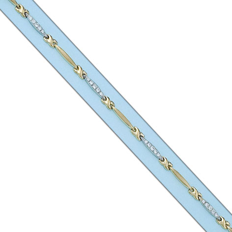 PULSERA BICOLOR ORO 18KL CIRCONITAS