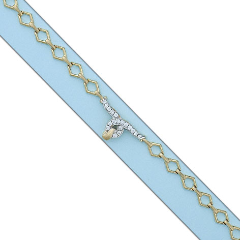 PULSERA BICOLOR ORO 18KL CIRCONITAS