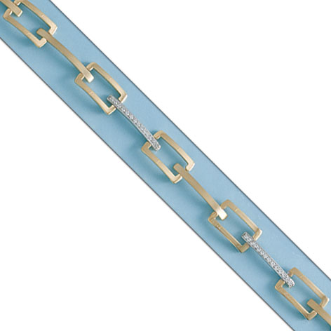 PULSERA BICOLOR ORO 18KL CIRCONITAS