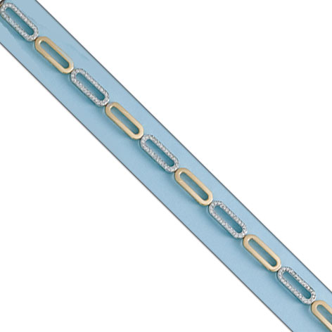 PULSERA BICOLOR ORO 18KL CIRCONITAS