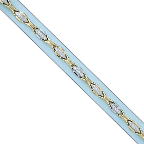 PULSERA BICOLOR ORO 18KL CIRCONITAS