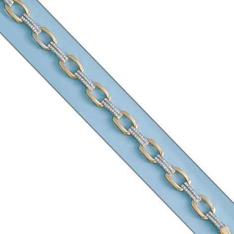 PULSERA BICOLOR ORO 18KL CIRCONITAS