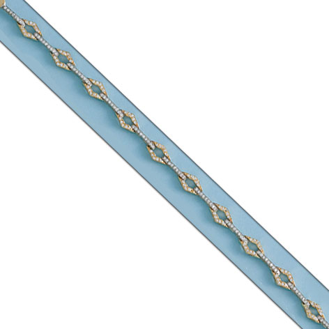 PULSERA BICOLOR ORO 18KL CIRCONITAS 