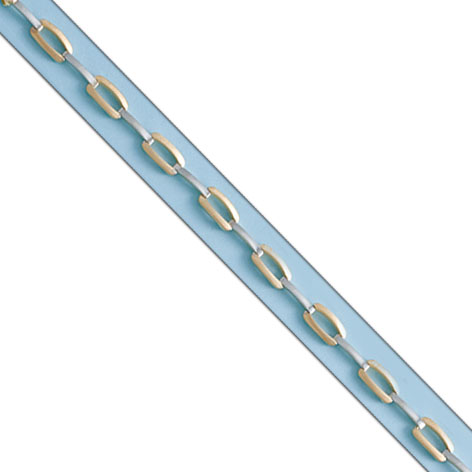 PULSERA BICOLOR ORO 18KL TROQUELADA