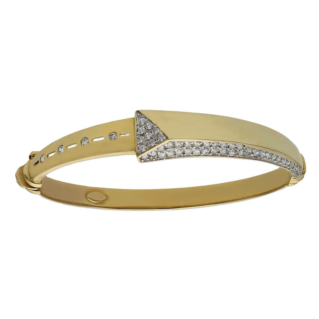 PULSERA COLA BICOLOR ORO 18KL