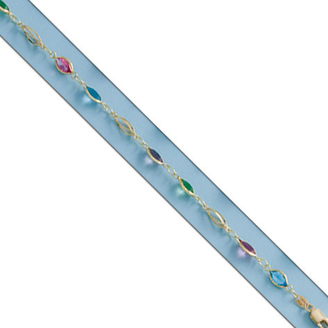 PULSERA COLORES ORO 18KL