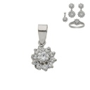 COLGANTE ORO BLANCO 18KL CIRCONITAS