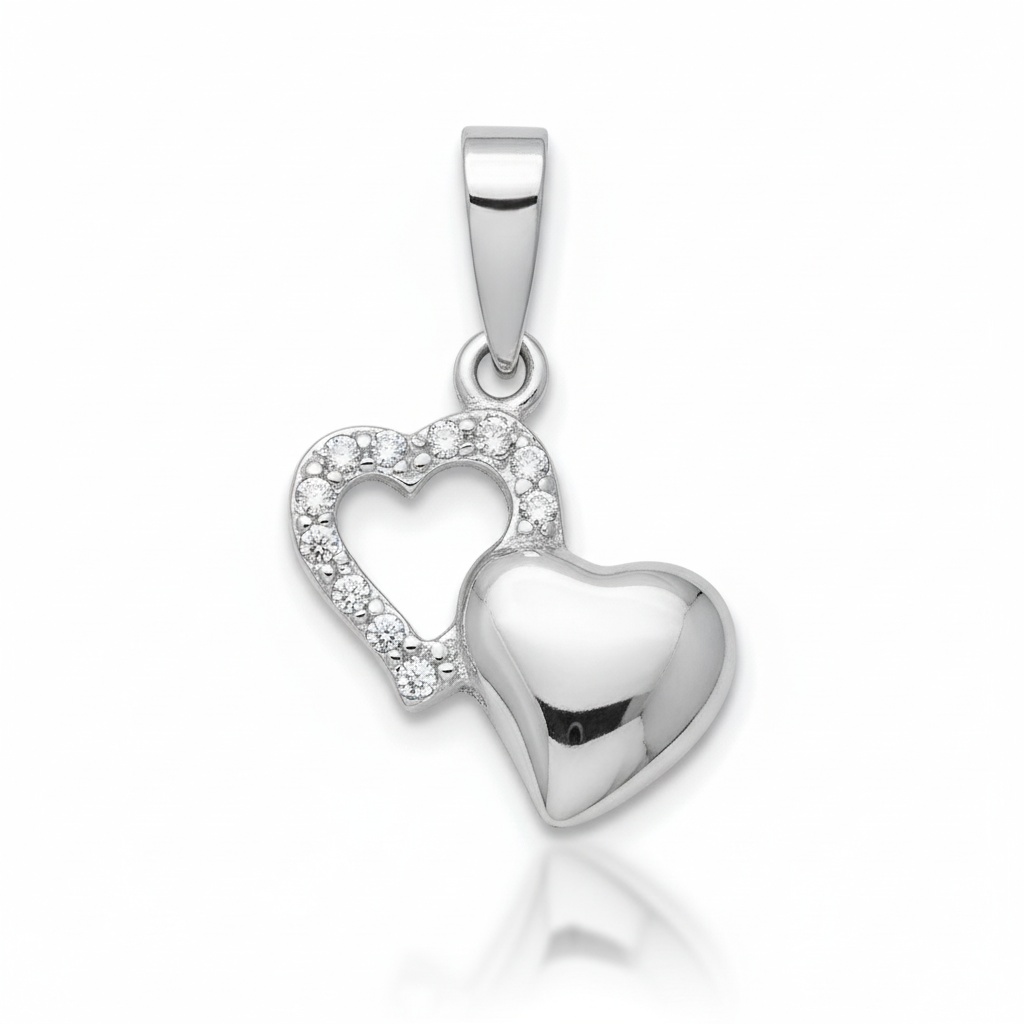 COLGANTE ORO BLANCO 18KL DIAMANTES - STOCK