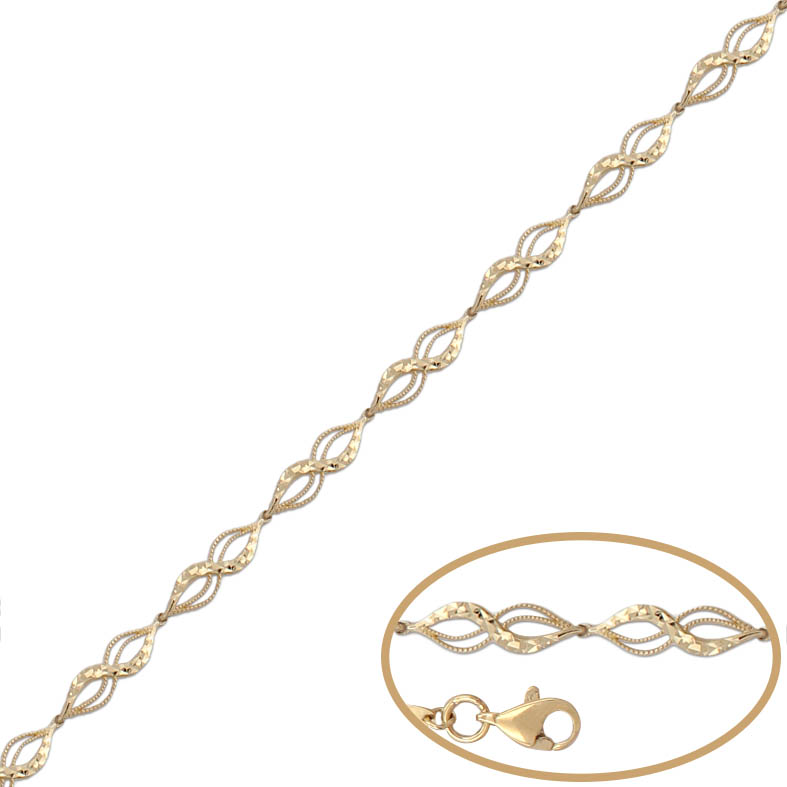 PULSERA TALLADA ORO 18KL 