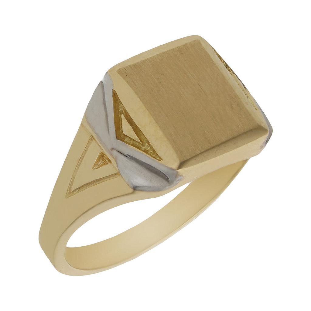 SELLO BICOLOR ORO 18KL